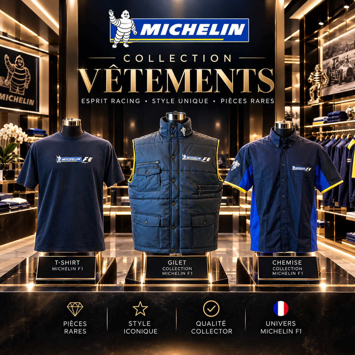 Vêtements Michelin & Formule 1 – Collection