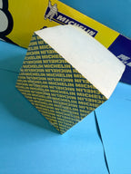 Bloc-notes publicitaire Michelin de collection avec tranches imprimées bleu et jaune