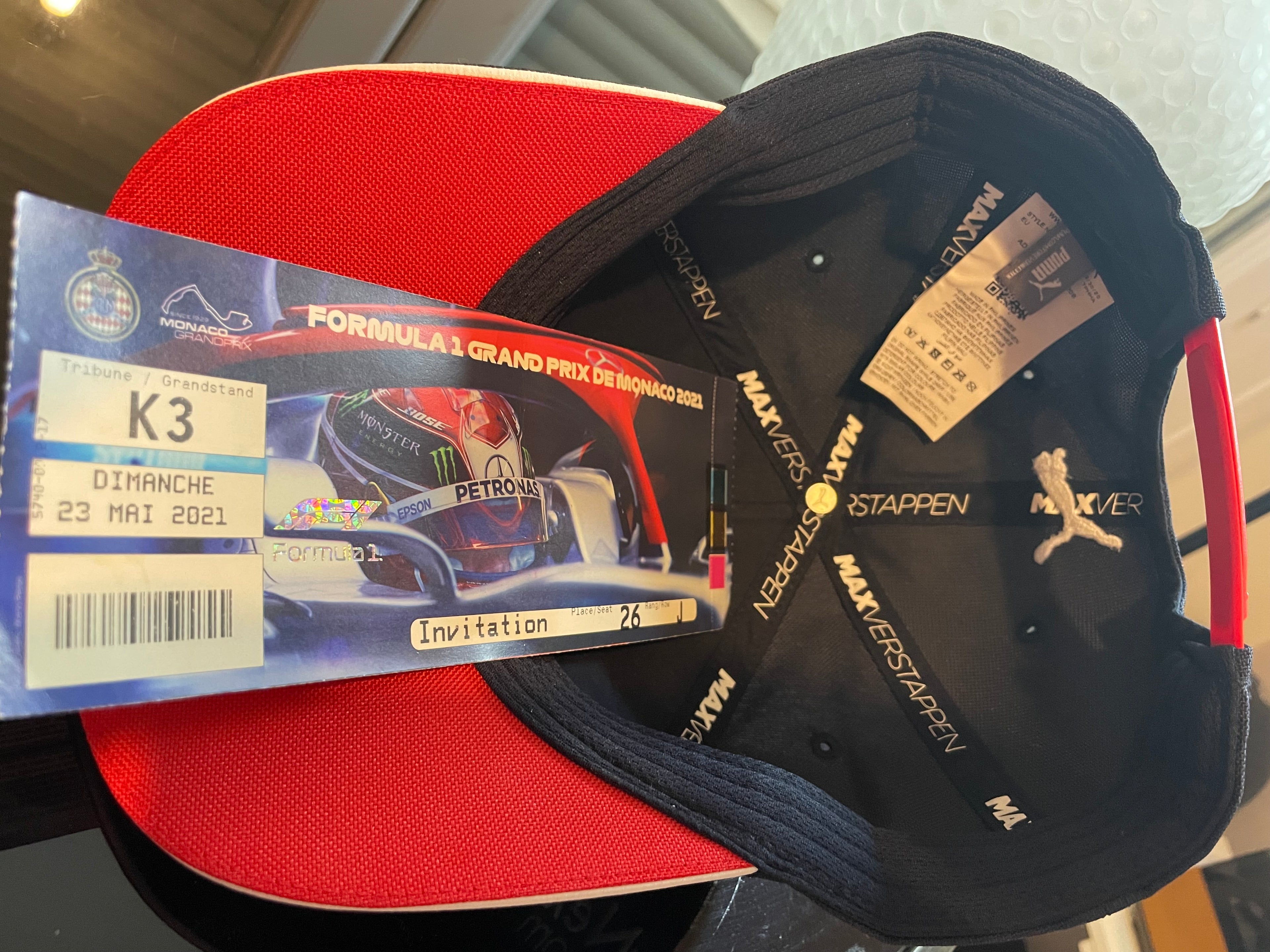 CASQUETTE SIGNÉE PAR MAX VERSTAPPEN