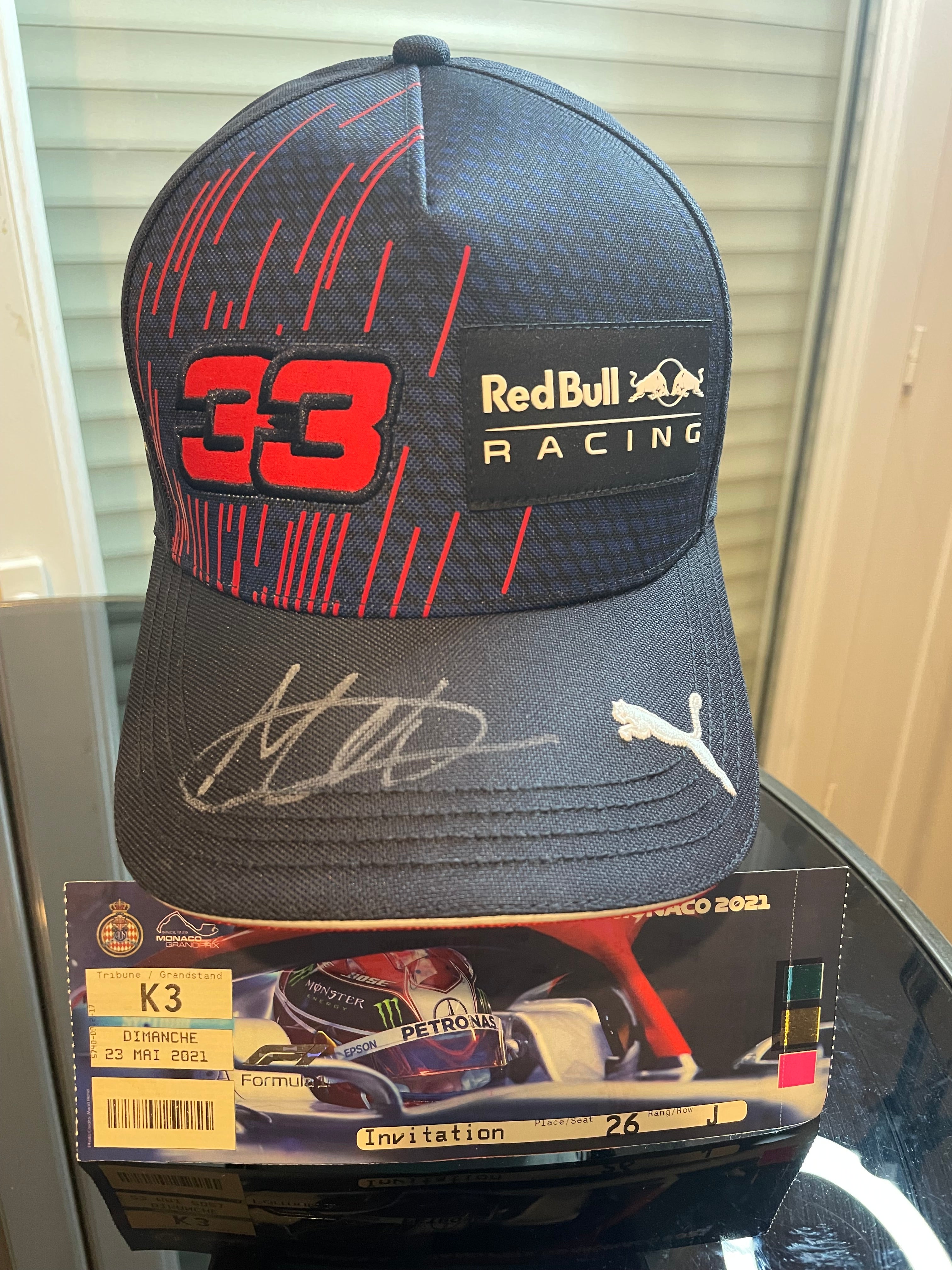 CASQUETTE SIGNÉE PAR MAX VERSTAPPEN
