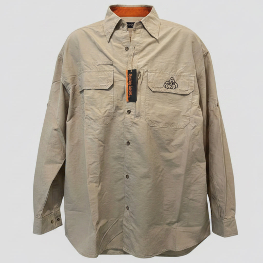 Chemise saharienne MICHELIN Bibendum Gordon Forest beige neuve taille XXL