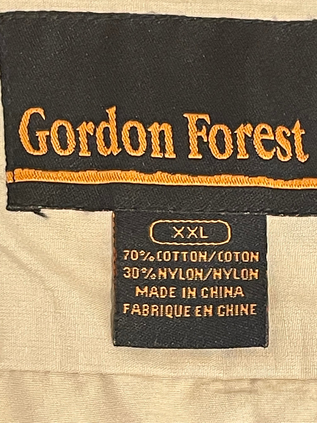 Étiquette Gordon Forest chemise MICHELIN Bibendum vintage neuve XXL