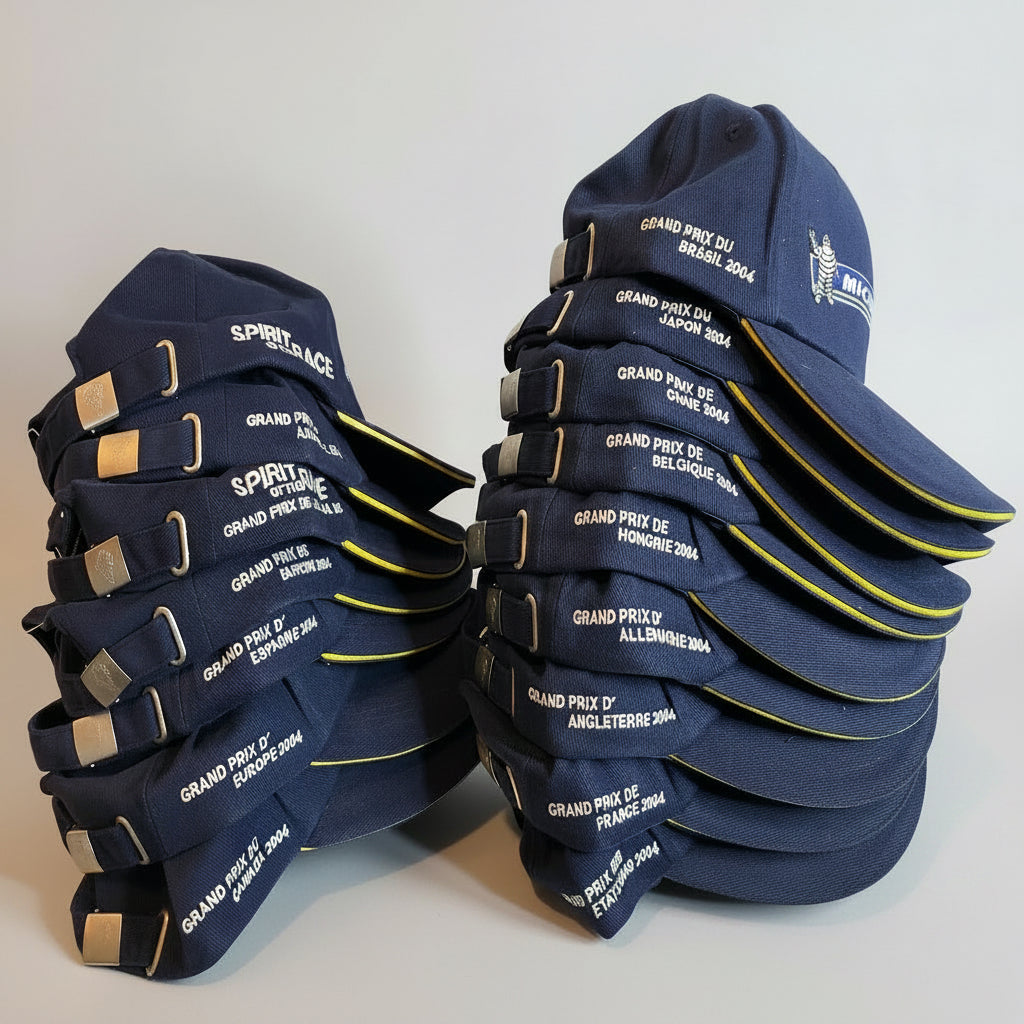 CASQUETTES PODIUMS SAISON F1 2004