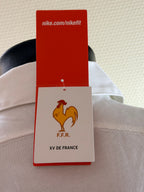 Étiquettes officielles Nike NikeFit et FFR XV de France maillot rugby 2007