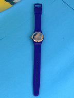 Dos métallique de la montre enfant MICHELIN Bibendum vintage avec marquages