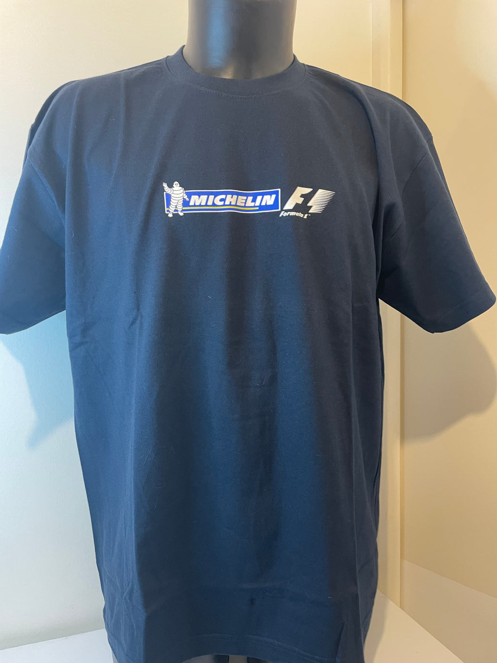T-shirt Michelin F1 vintage neuf avec grand Bibendum au dos