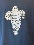 Détail Bibendum Michelin au dos du T-shirt Formule 1 vintage