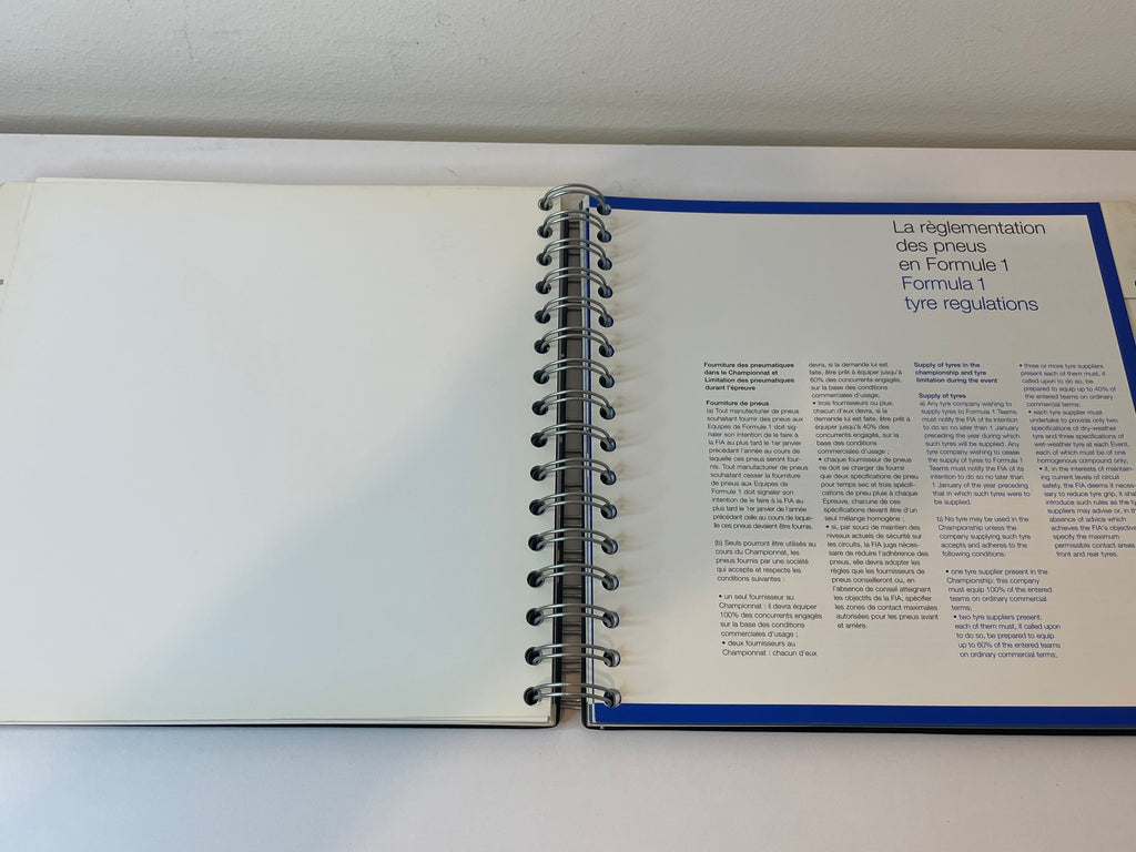 Livre de presse MICHELIN F1