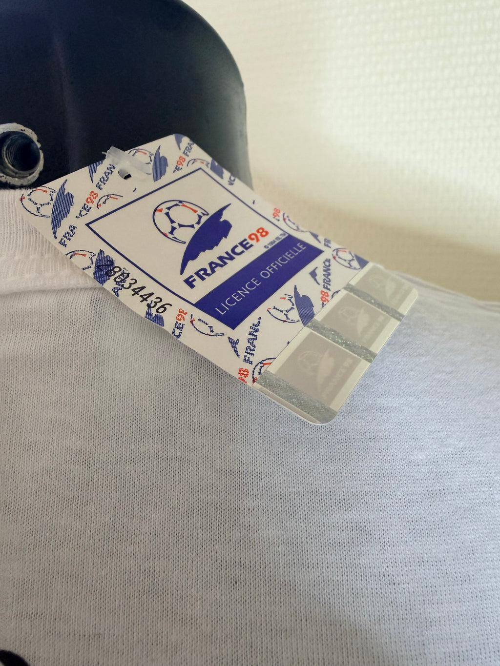 Étiquette FRANCE 98 licence officielle t-shirt MICHELIN Bibendum 1998