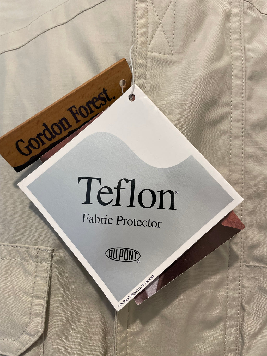 Étiquettes Gordon Forest et Teflon gilet MICHELIN vintage neuf
