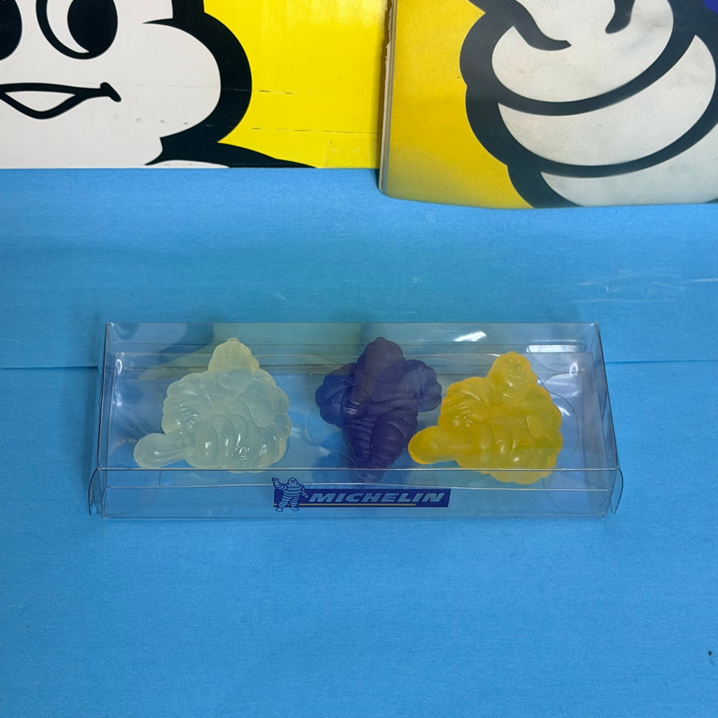 MICHELIN BIBENDUM COFFRET 3 FIGURINES SOUPLES