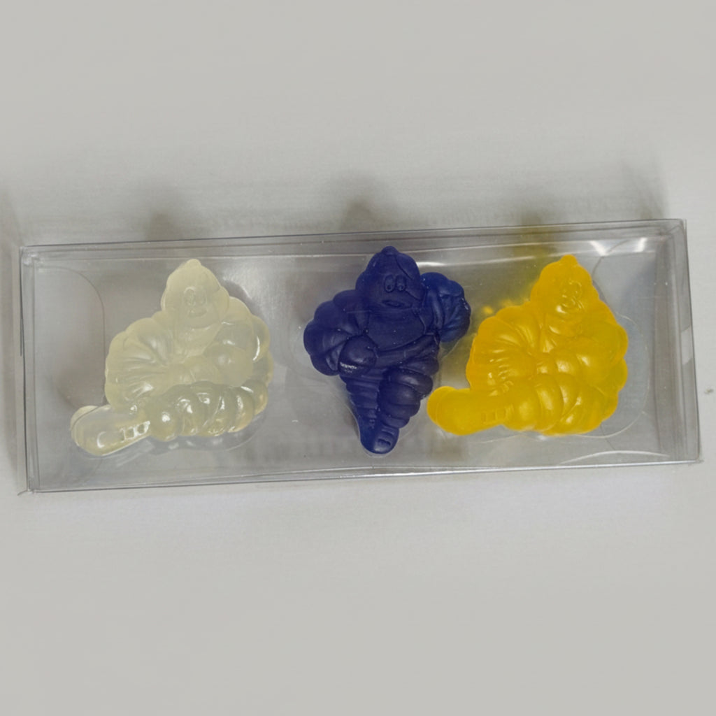 MICHELIN BIBENDUM COFFRET 3 FIGURINES SOUPLES