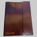 Porte-documents Michelin Bibendum vintage en cuir marron