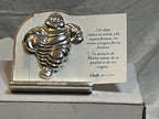 Bibendum MICHELIN Curti Design Paris utilisé comme porte-carte de visite