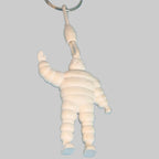 Porte-clés Bibendum Michelin complet avec anneau métallique – longueur totale 14 cm