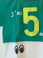 ANCIEN TEE SHIRT ENFANT MICHELIN BIBENDUM "J'AI 5 ANS" OFFICIEL NEUF