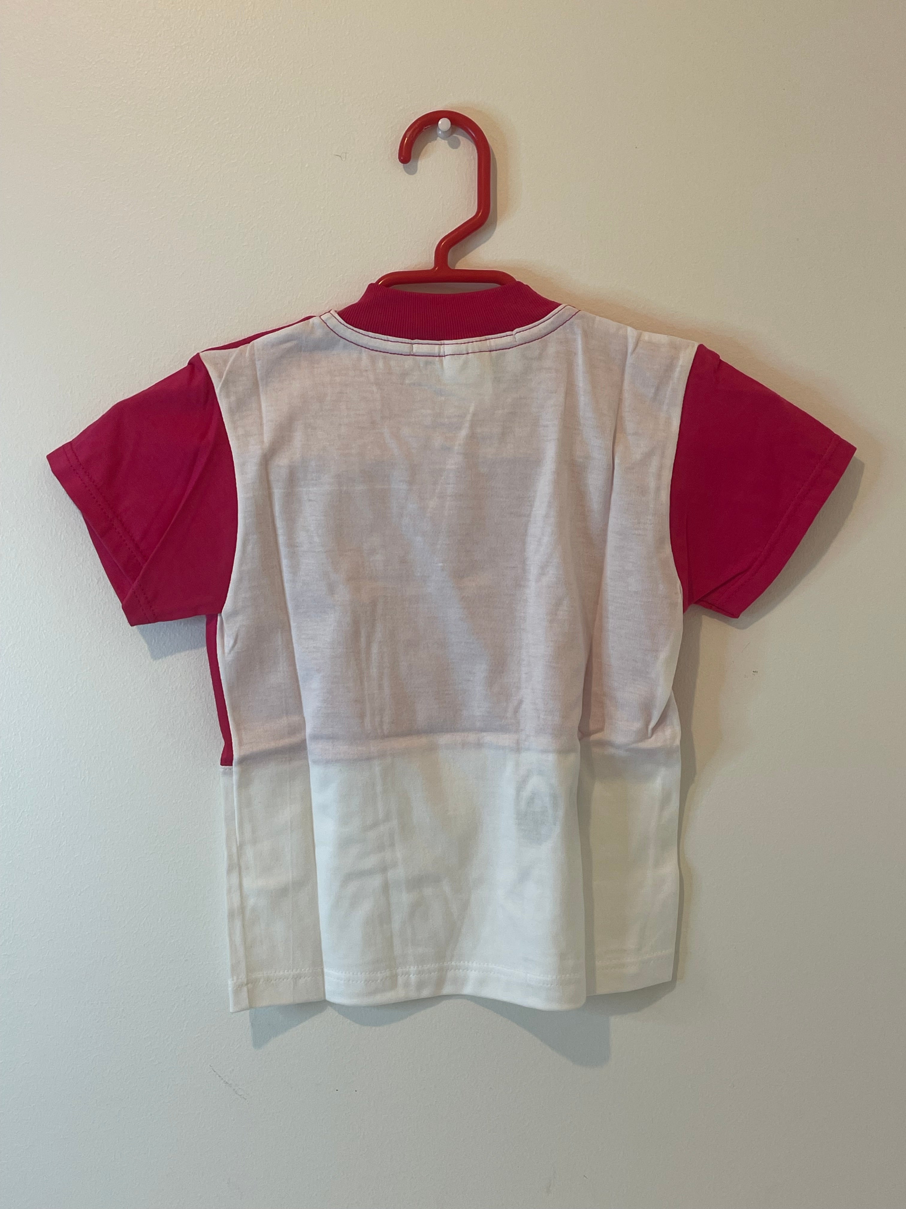 ANCIEN TEE SHIRT ENFANT MICHELIN BIBENDUM "J'AI 4 ANS" OFFICIEL NEUF