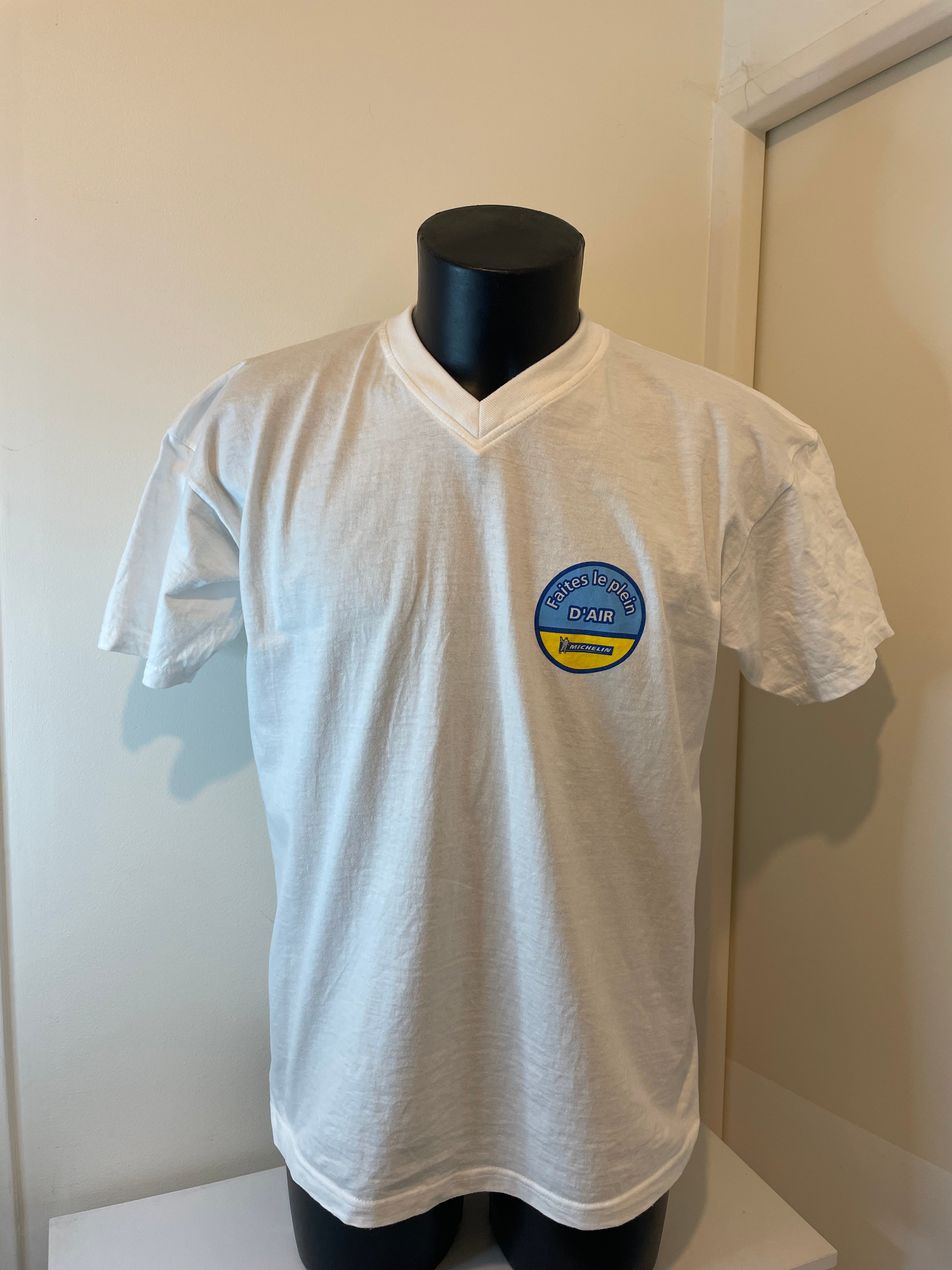 TEE SHIRT VINTAGE MICHELIN "FAITES LE PLEIN D'AIR" NEUF