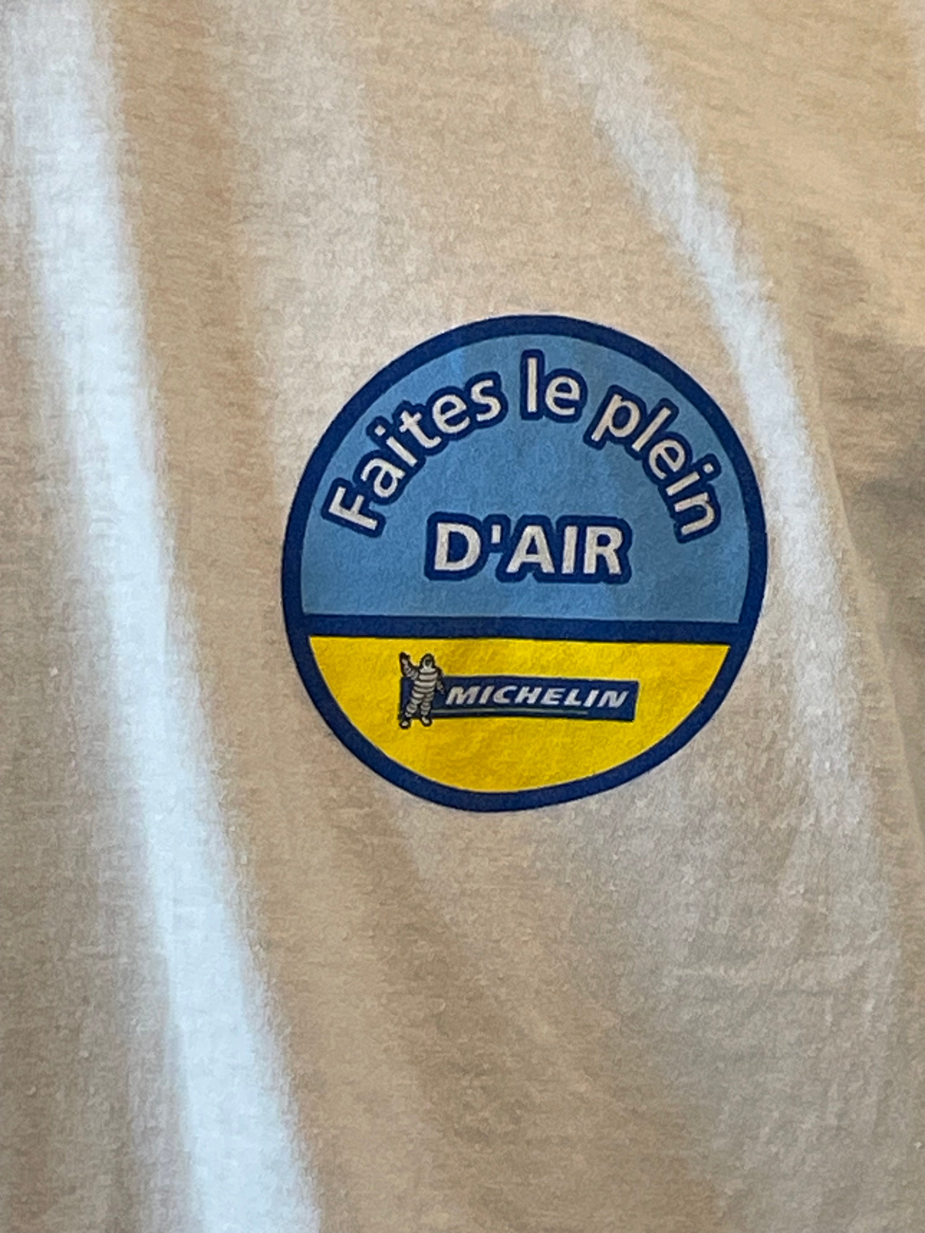 TEE SHIRT VINTAGE MICHELIN "FAITES LE PLEIN D'AIR" NEUF
