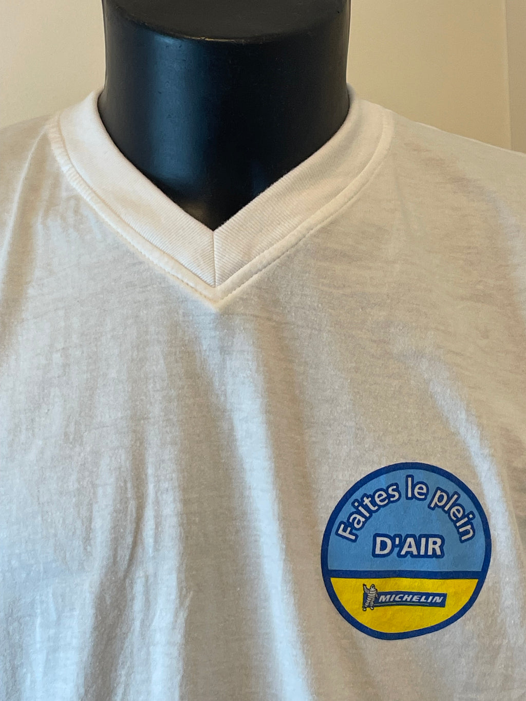 TEE SHIRT VINTAGE MICHELIN "FAITES LE PLEIN D'AIR" NEUF