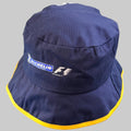 Bob Michelin F1 Formula 1 neuf bleu marine avec liseré jaune et logo Michelin F1 sur le devant.