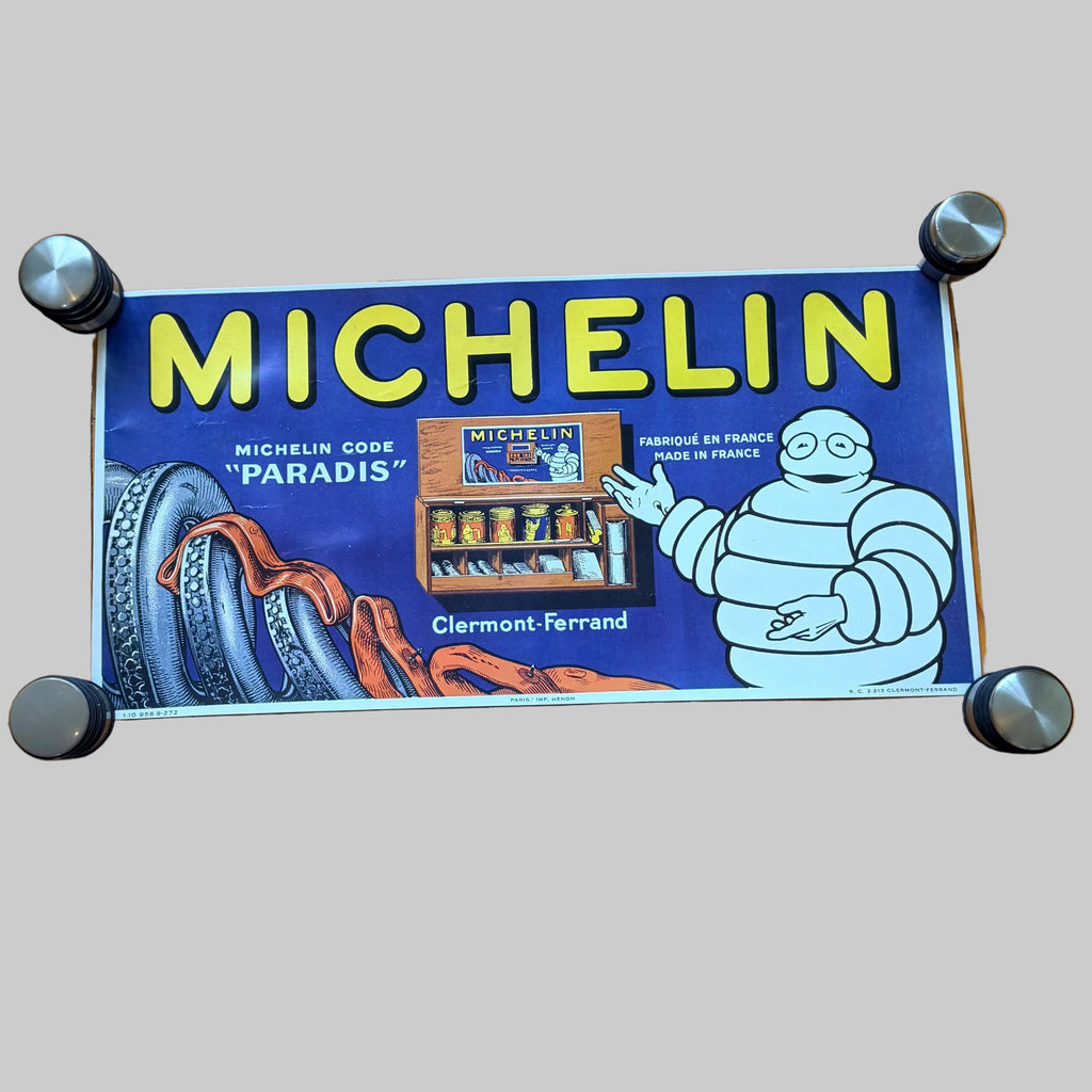 Affiche publicitaire Michelin « Code Paradis » – Vue générale – 80 × 40 cm.
