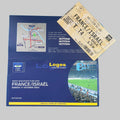Billet original VIP France–Israël du 11 octobre 2003, loge 139 au Stade de France, présenté avec sa pochette officielle de collection.