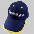 Casquette officielle Michelin Formula 1 F1 neuve bleu marine et jaune avec logos Michelin et F1 brodés – AEC Shop