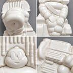 Collection exceptionnelle de 5 Bibendums Michelin – Pièces rares de fabrication industrielle – Modèles et essais – Patrimoine Michelin