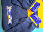 Bonnet Michelin bleu et jaune avec Bibendum brodé, vue de face