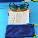 Lunettes Michelin avec notice d’utilisation et pochette de protection bleue d’origine.