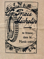 Détail de l'illustration ancienne Le Pneu Michelin et Bibendum.