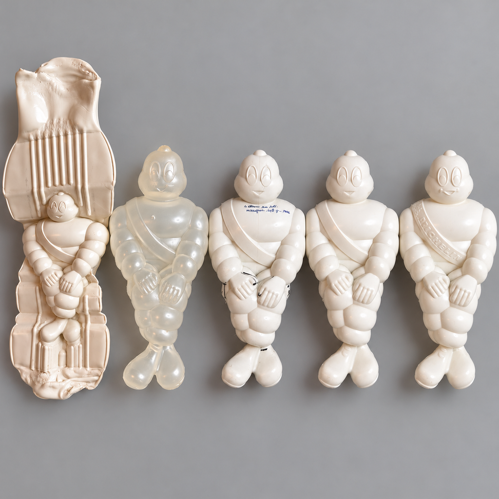 Cinq pièces Michelin réunies pour leur complémentarité, leurs différences de finition et leur intérêt industriel. Une collection unique proposée par Shop AEC.