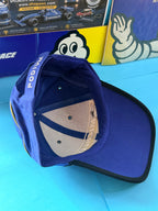 Intérieur de la casquette Michelin Podium neuve avec visière brodée de lauriers et patte de réglage Podium