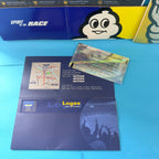 Pochette officielle VIP Stade de France ouverte avec billet de collection France–Israël 2003 et verso du billet original.