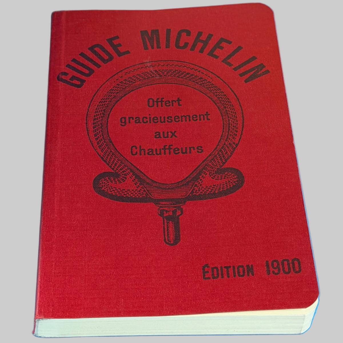 Reproduction du Guide Michelin édition 1900 en fac-similé du premier Guide Michelin