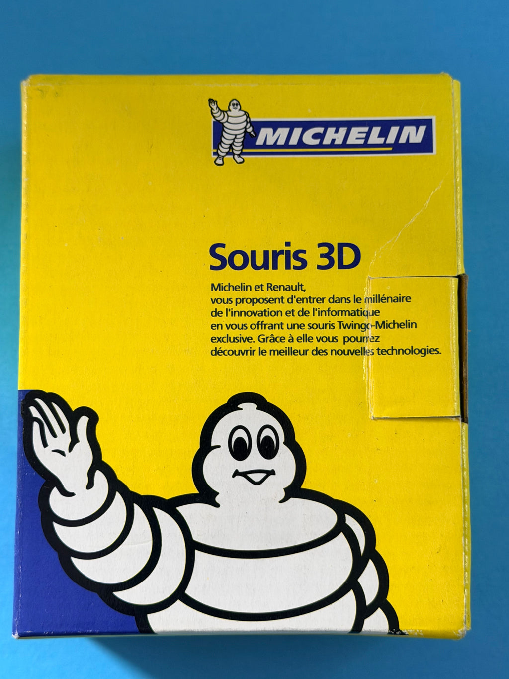 Boîte Michelin d’origine de la souris informatique 3D Twingo avec Bibendum