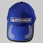 Casquette Michelin Podium neuve bleue avec logo Bibendum Michelin et lauriers brodés sur la visière