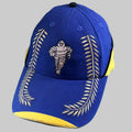 Casquette Michelin Podium neuve bleu et jaune avec Bibendum et lauriers brodés sur la visière