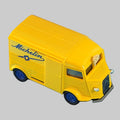 Vue latérale du fourgon Citroën Type H Michelin Eligor 1/43 avec marquage Michelin bleu.