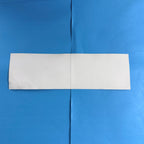 Vue arrière de l'autocollant de collection Michelin Coupe du monde France 98, présentant son verso blanc et son format rectangulaire allongé de 25 × 7,5 cm.