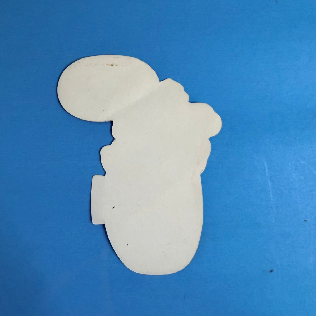 Verso blanc de l'autocollant publicitaire Michelin ZX Radial Tous Temps, format 7,5 × 10 cm.