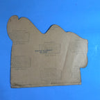 Verso autocollant Michelin réf. 2968, papier adhésif Fasson 824 Vinyl, imprimé en France.