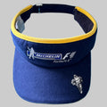 Photo 1 : Visière Michelin Formula 1 Spirit of the Race bleu marine et jaune avec logos F1 et Bibendum brodés.